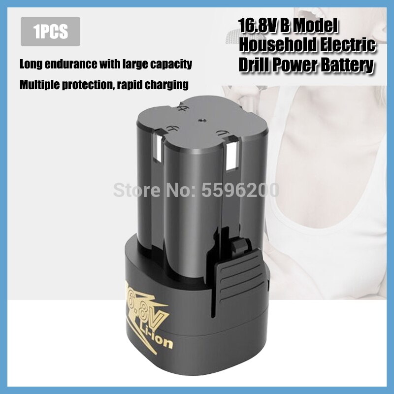 16.8V Electric Screwdriver Li-ion Battery Lithium Battery Rechargeable Hand Electric Drill Battery: 1PCS B Model