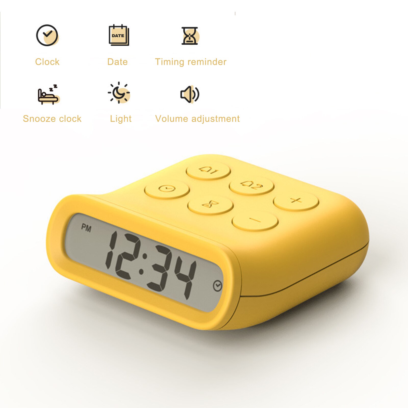 Mini Alarm Clock Timer Led Time Date Display Backlight