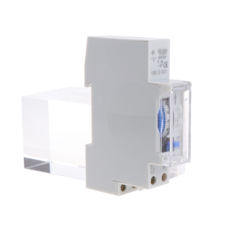 AC 110V/AC 220V 15 Minutes Mechanical Timer Switch 24 Hours Programmable Din Rail