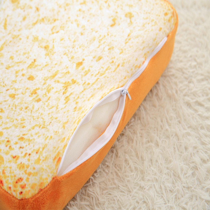 40 60cm kvadratisk vaskbar simulation toast brød pude sofa stol pude blød pude pude er meget behagelig og elastisk