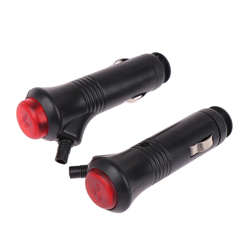 12V 24V Male Auto Car Motorcycle Cigarette Lighter Socket Plug Connector On Off Switch