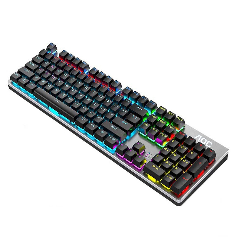 Zop mechanisch toetsenbord 104 toetsen gaming toetsenbord blauw zwart bruin rood schakelaar bedraad toetsenbord voor laptop pc gamer