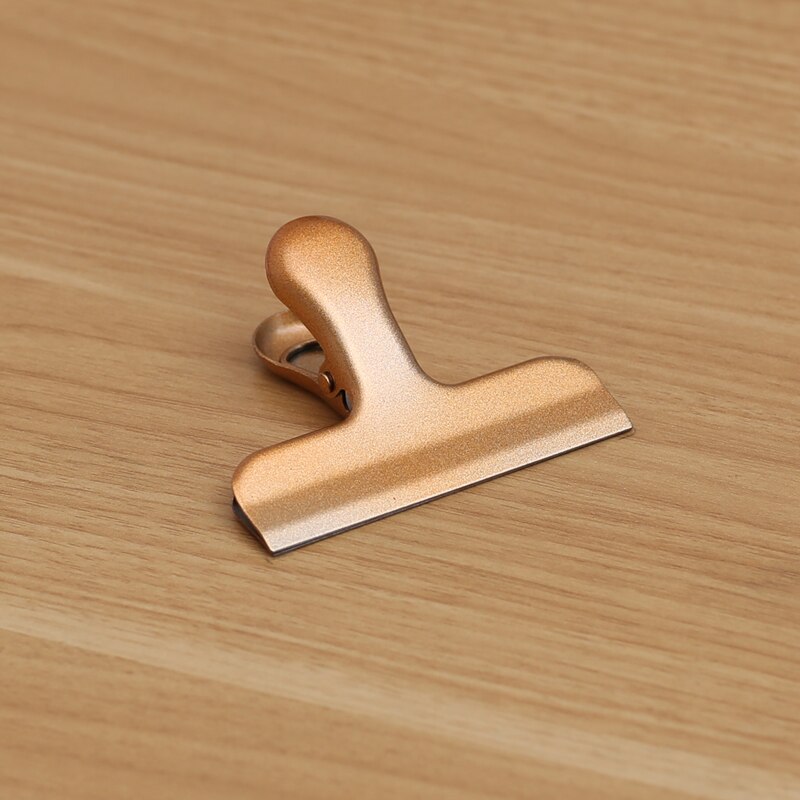 Zacisk sprężynowy długi spinacz ze stali nierdzewnej jedzenie gabinet wiążący spinacz nordycki ins zatrzask uszczelniający metalowe spinacze robić papieru dekoracyjne spoiwo: 6