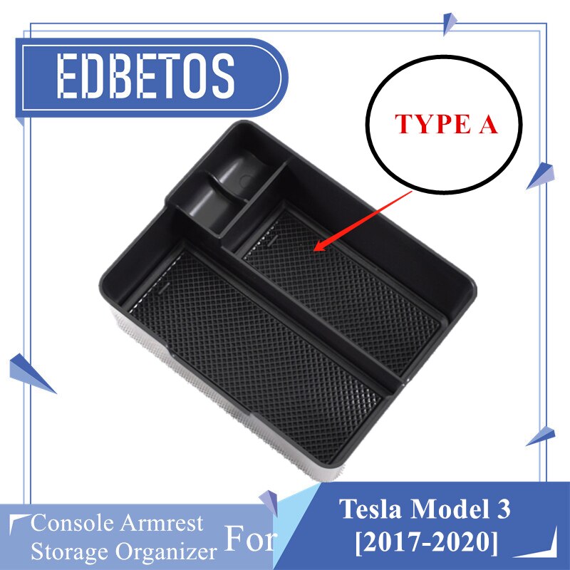 Center Concole Organizer Tray Voor Tesla Model 3 Armsteun Doos Console Houder Lade Auto Organizer Accessoires: A 2017-2020 Model 3