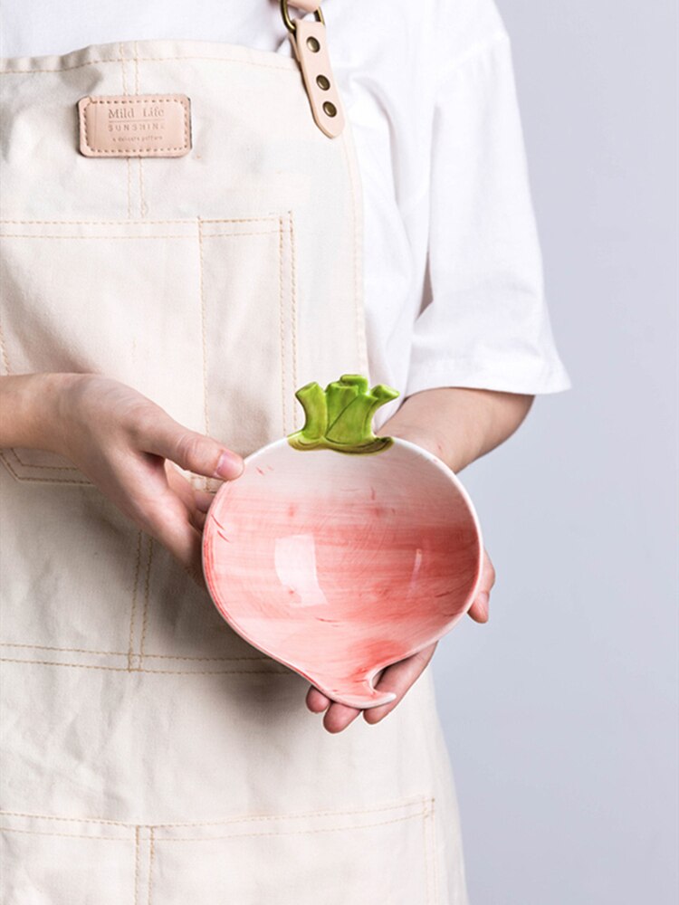 Forma vegetal porcelana louça uso doméstico salada tigela sobremesa alface prato criativo moda cerâmica utensílios de mesa
