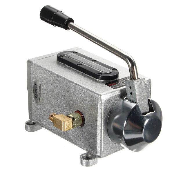 Y-8 Lubricating Manual Oil Pump Hand Lubrication 0.5L CNC 6mm Double Outlet Port