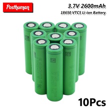 18650 lithium Li-po battery 2600mAh VTC5 30A High Drain 18650 Li-ion Lithium Rechargeable Battery For Flashlight batteries