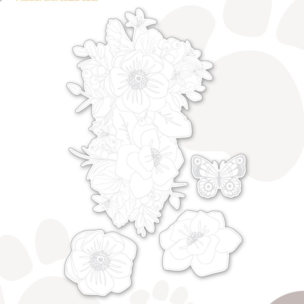 Aazon.co : Layer Pansy Flower Etal Cutting Die For Scrapbooking