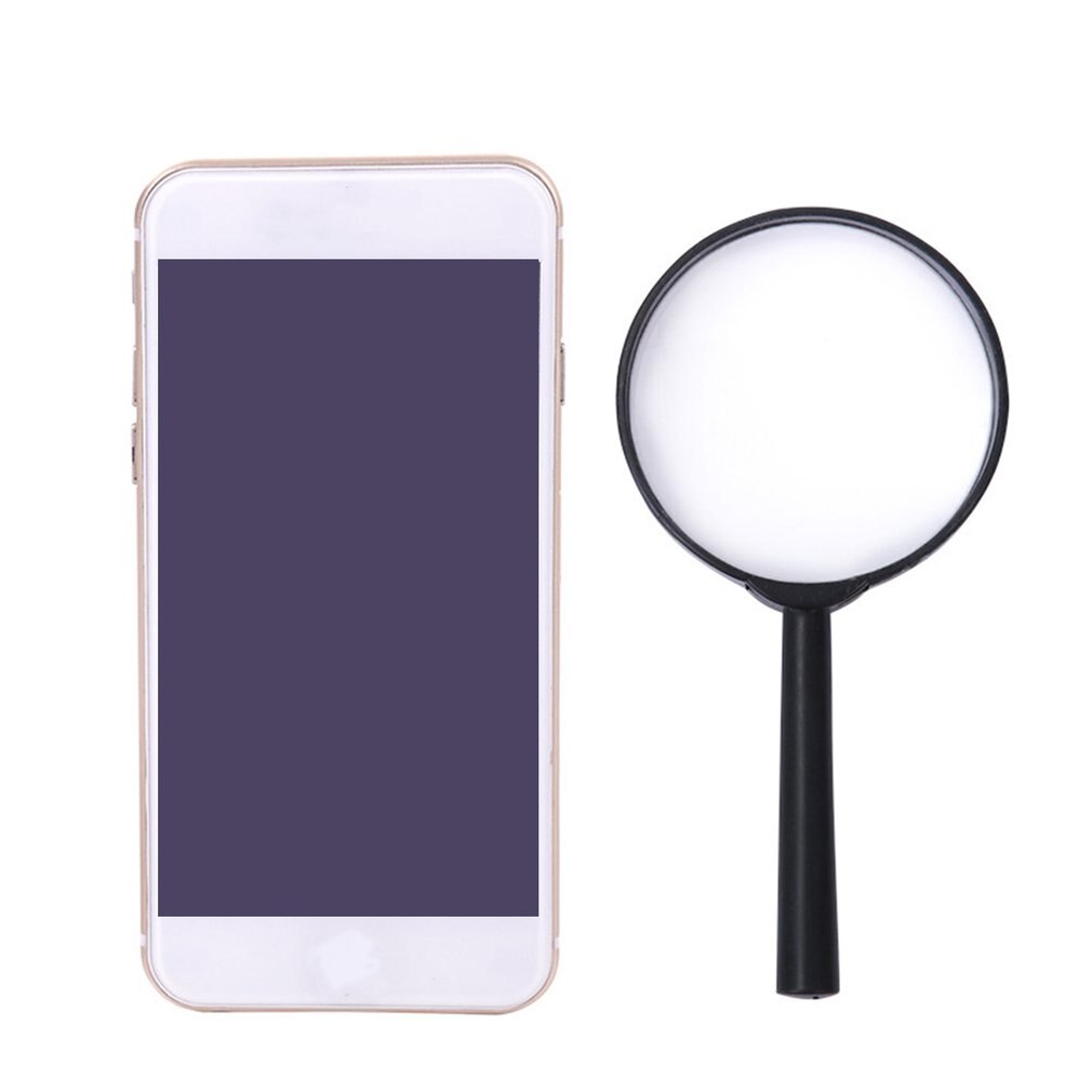 Magnifier Plastic Magnifier Portable Magnifier 5 Times Handheld Magnifier High Definition Magnifier Mini Magnifying Mirror