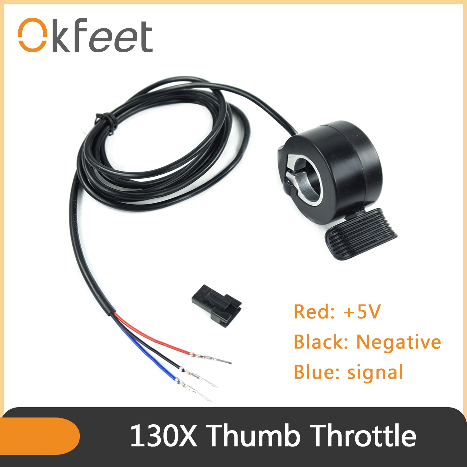 Okfeet Wuxing Drossel Elektrischer Roller Bike 130X Daumen Drossel-gaspedal für Ebike Fahrrad Conversion Kit
