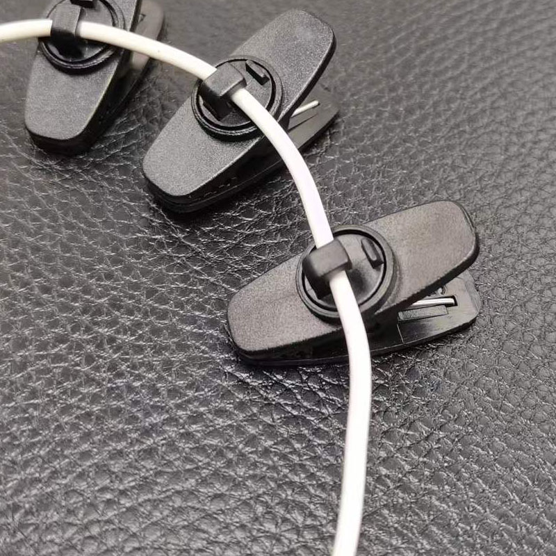 Pinces pour casque, casque, collier, clip, câble, écouteurs, accessoires pour MP3/4, protection