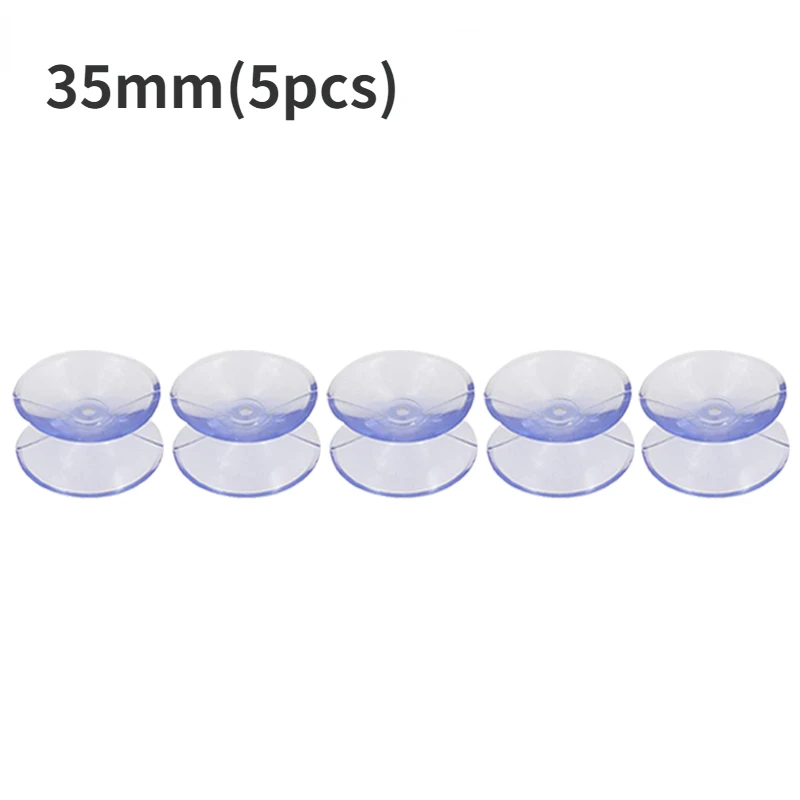 30/5 Uds ventosa de doble cara-almohadillas de ventosa para vidrio plástico acuario tubo de oxígeno DIY soporte de jabón accesorios 20/30/35mm: Gris