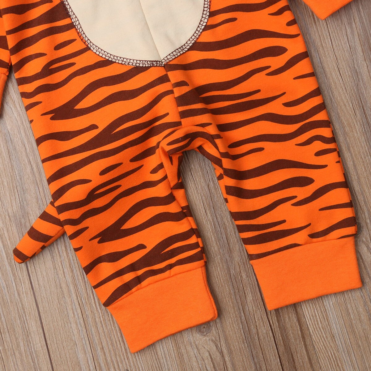 Arrivels Infant Baby Boys Girls Tiger Hooded Romper Jumpsuit Autumn Spring Clothes Outfits