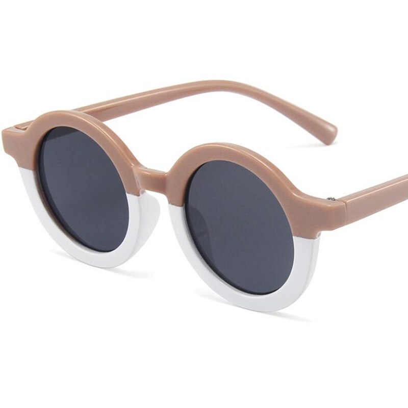 Gafas de sol redondas de leopardo para niños y niñas, anteojos de sol Retro bonitos para bebés, foto de calle al aire libre,: 4