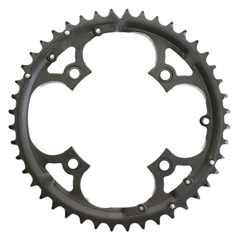 Kulstofstål 48t cykel kranksæt 104 bcd kædering cykel krankring mtb landevejscykel kædehjul til shimano slx  xt 7/8/9 hastighed