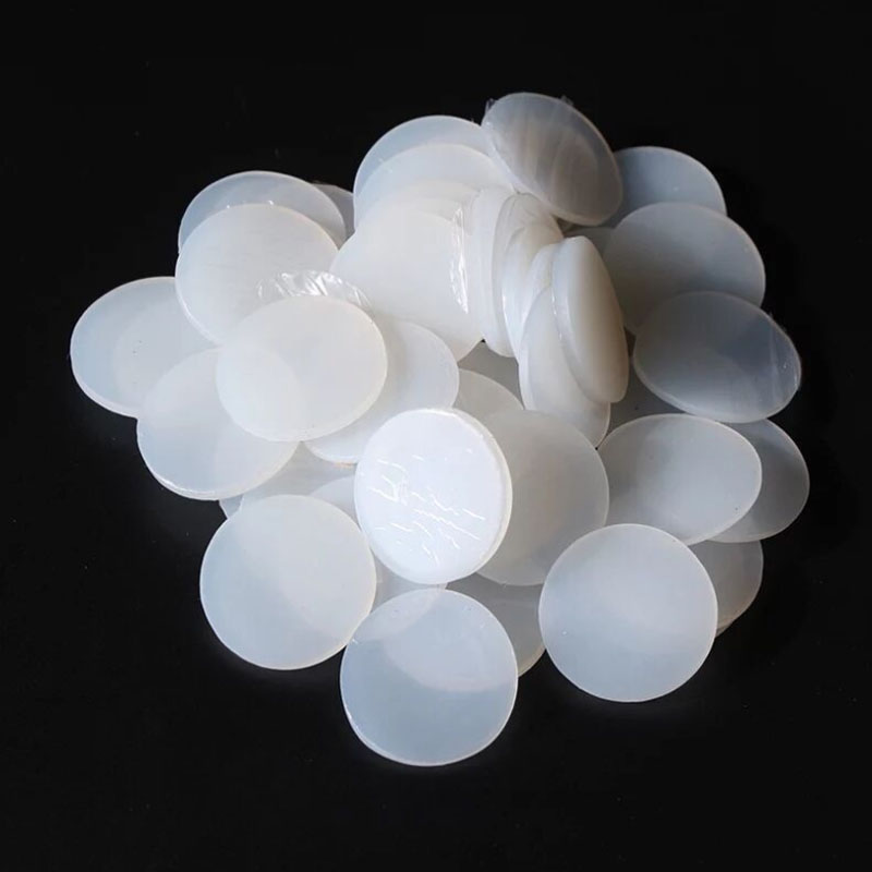 Silikonpackning vit rund gummiduk tjock 1mm 2mm 3mm silikongummimatta silikon solid skivtätningsring dia 15-100mm