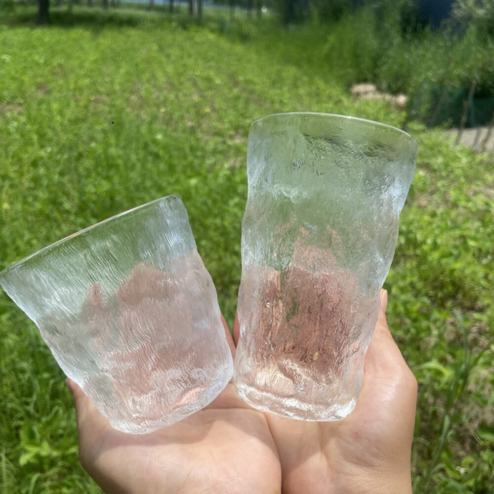 Nordic Heat-Resistant Glass Cup Frosted Coffee Cup Cocktail Wine Whiskey Glass Mug Transparent Milk Beer Cup Drinkware
