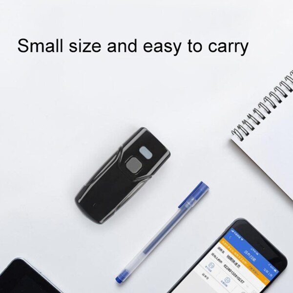 Portable One QR Code Bluetooth Wireless Scanning Handheld Barcode Scanner Red Light CCD Barcode Scanner