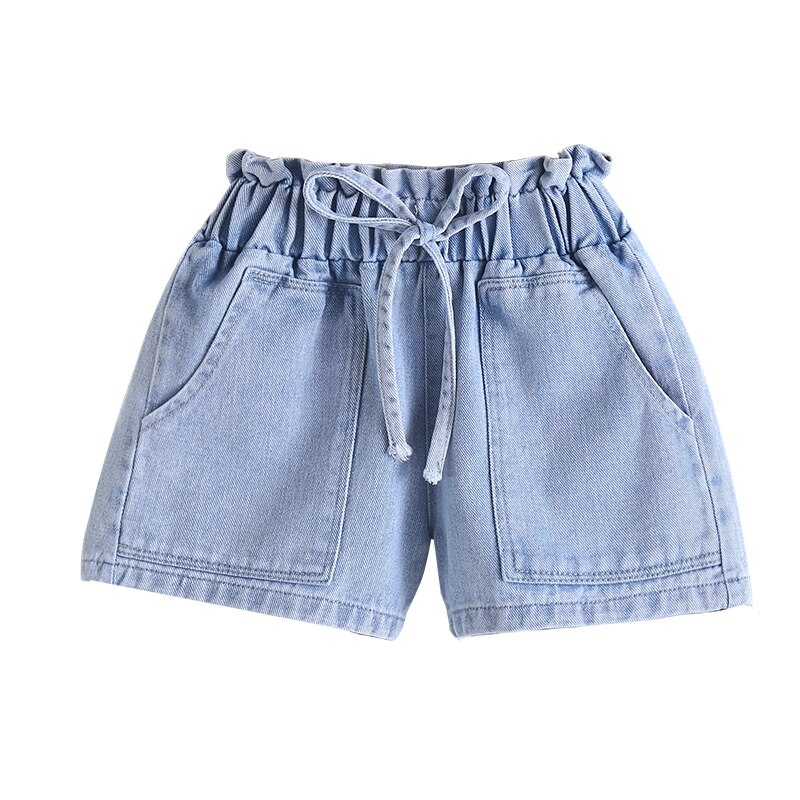 Meisjes denim shorts blauw zomer kindershorts voor meisjes 12 4 6 8 10 tienermeisjes jeans kinderbroeken: 3t