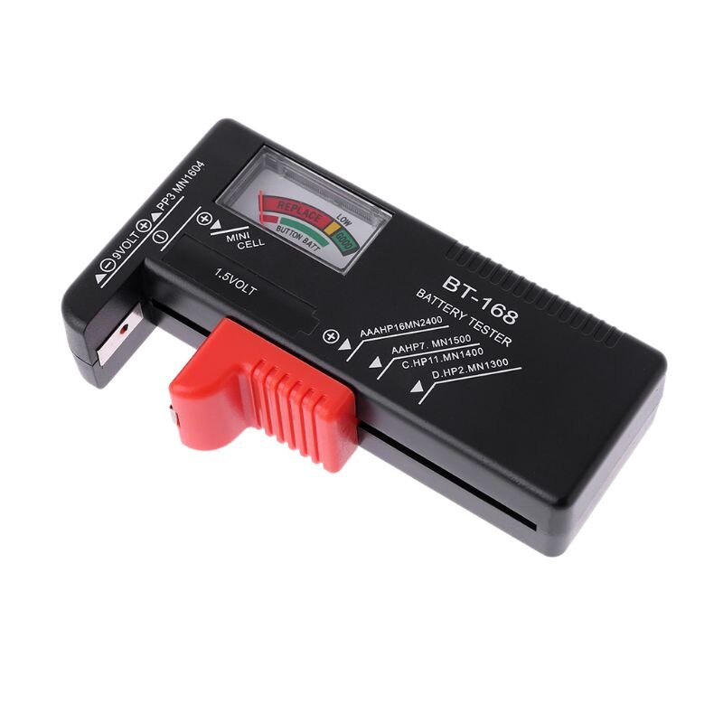 Large Capacity Battery Organizer With Removable BT-168 LCD Tester Storage Case Box Portable For AA AAA D C 9V 1.5V Cell Battery