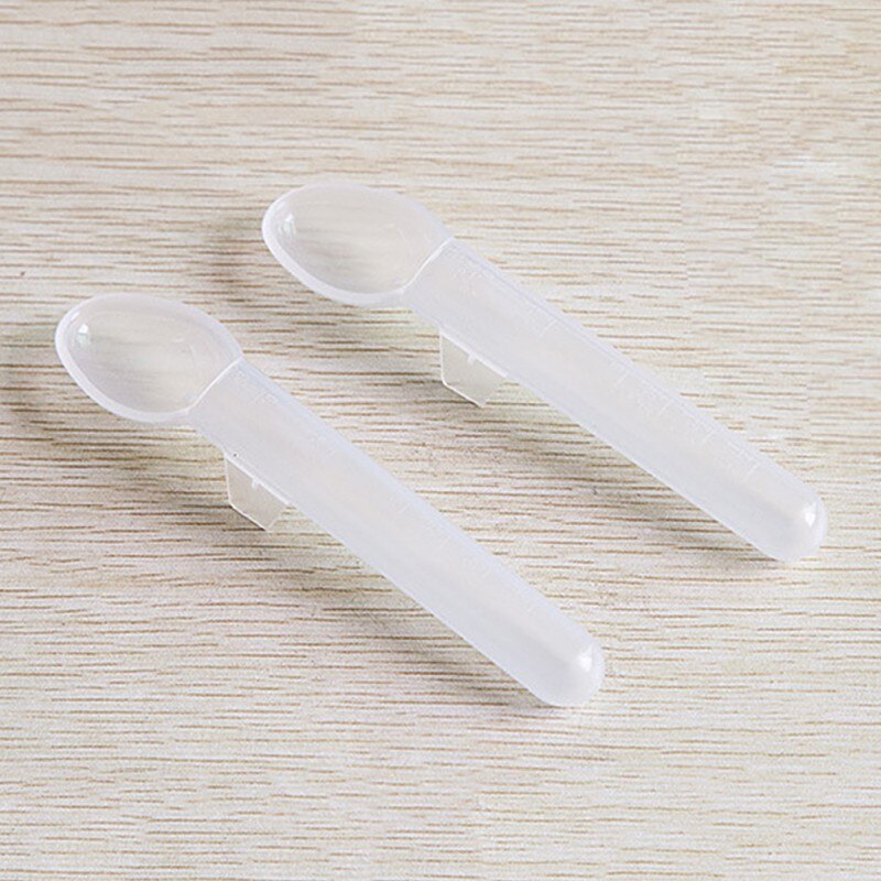 Spædbørnsmad dispensering sutteflaske ske silikone squeeze feeder redskaber 10ml 132