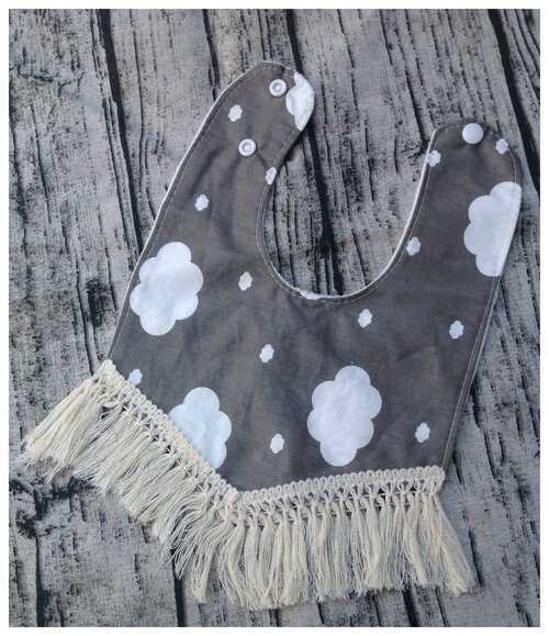 Baby bib, Boho drool bib, baby girl, boho bib, baby accessories, drool bib, baby bib, baby shower , floral: gray rain