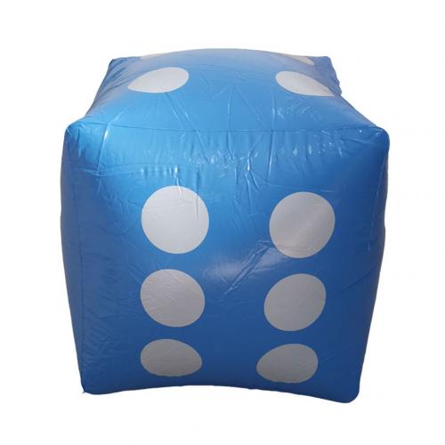 Opblaasbare Dobbelstenen Zwembad Party Games Entertainment Dot Diagonaal Giant Kind Speelgoed: Blauw