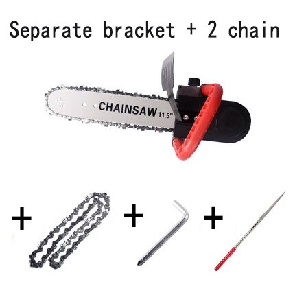 Angle grinder modified electric chain saw universal electric saw household woodworking multifunctional logging saw: Gold