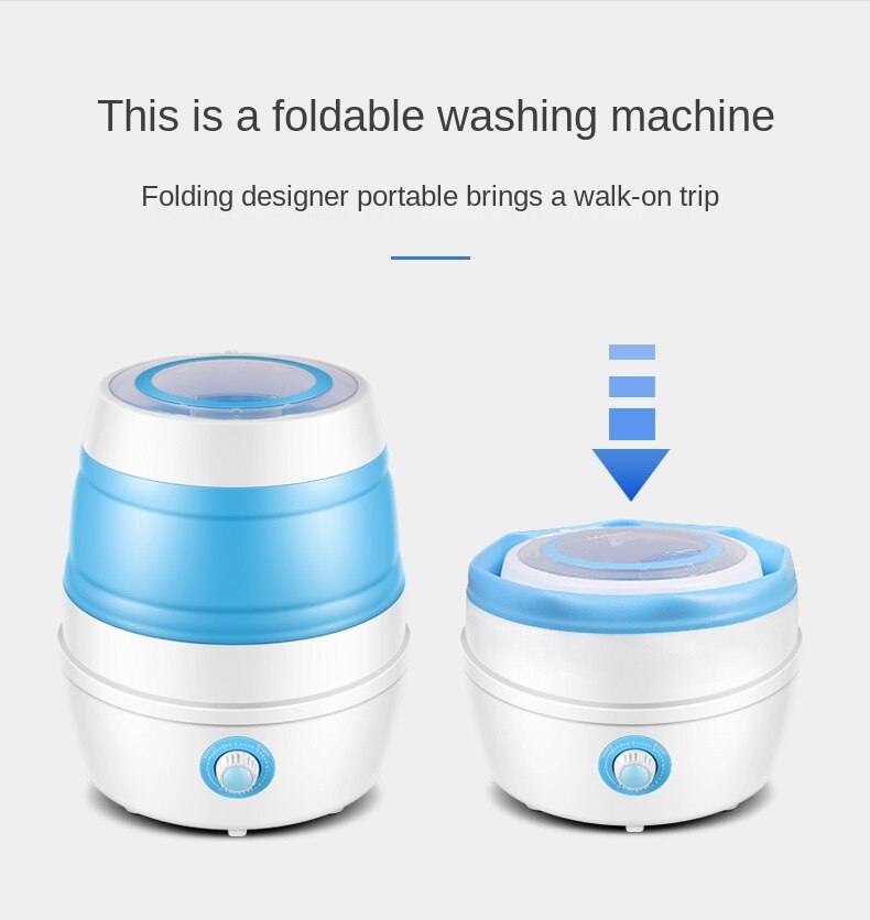 folding washing machine small household portable washing machine mini washing machine