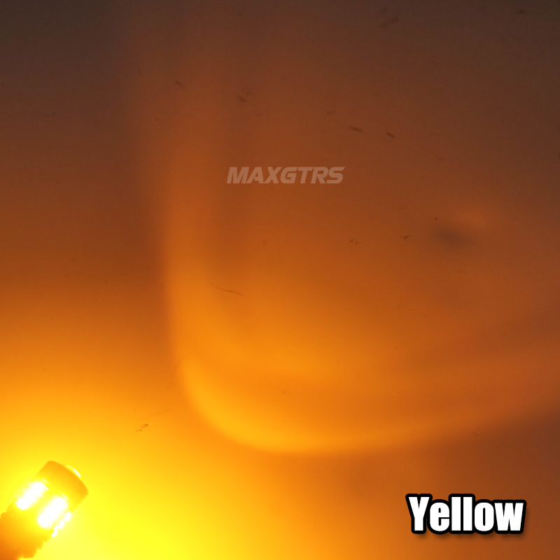 2x 3000lm  t15 t16 stk . canbus, 2 stk. led-baklygter,  w16w stk. baklygter, hvid, rød, orange, gul, rav, superklar, høj effekt: Gul