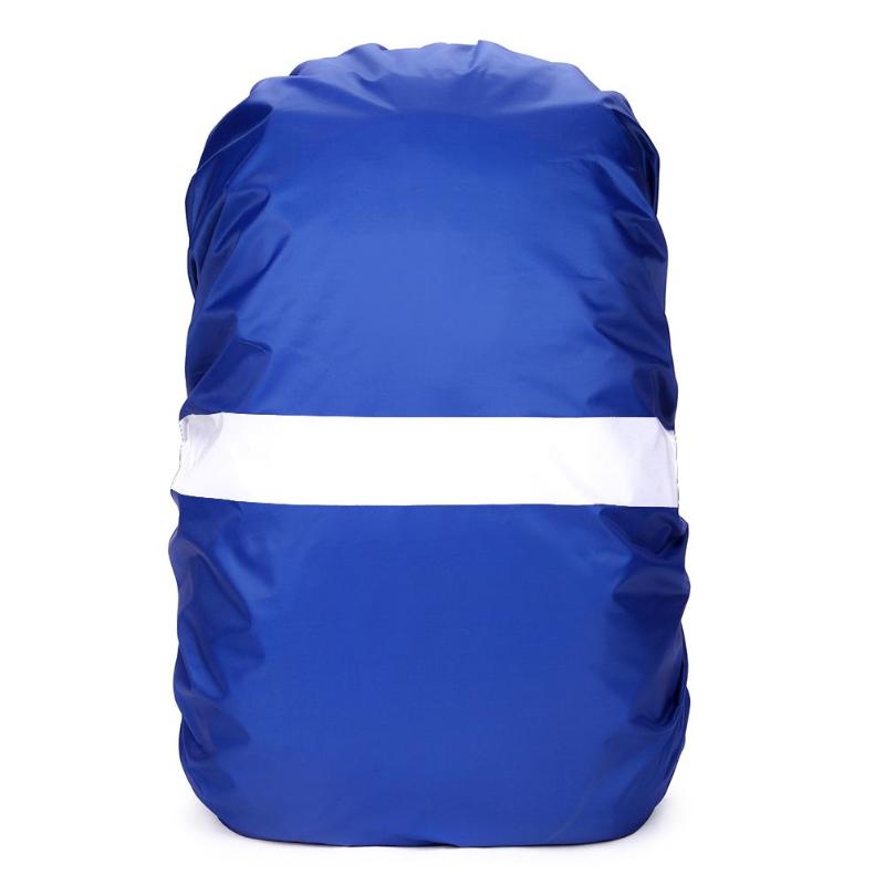 Impermeable ajustable mochila resistente al polvo bolsa de cubierta de lluvia de polvo: Azul