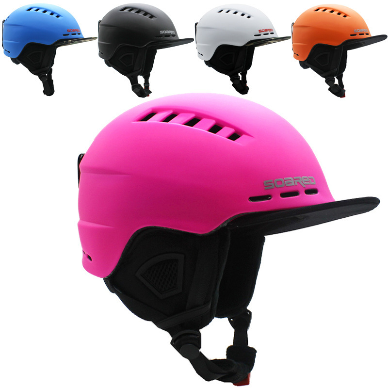 Casco de esquí Unisex de tamaño ajustable, moldeado integralmente, para snowboard, patinaje, esquí, cascos deportivos