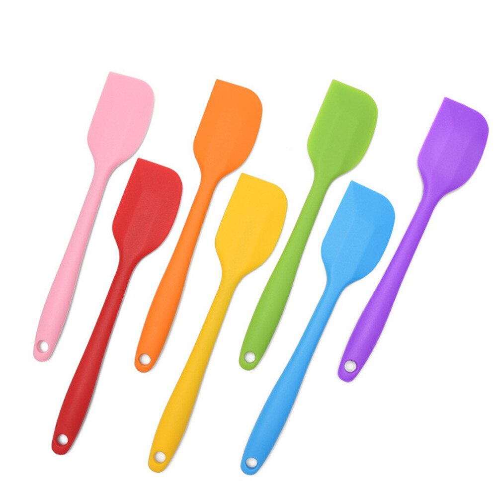 Silicone Pastry Spatula Baking Non Stick Silicone Blade Cake Chocolate Silicone Spatula Cake Decorating Tools DIY Pastry Spatula