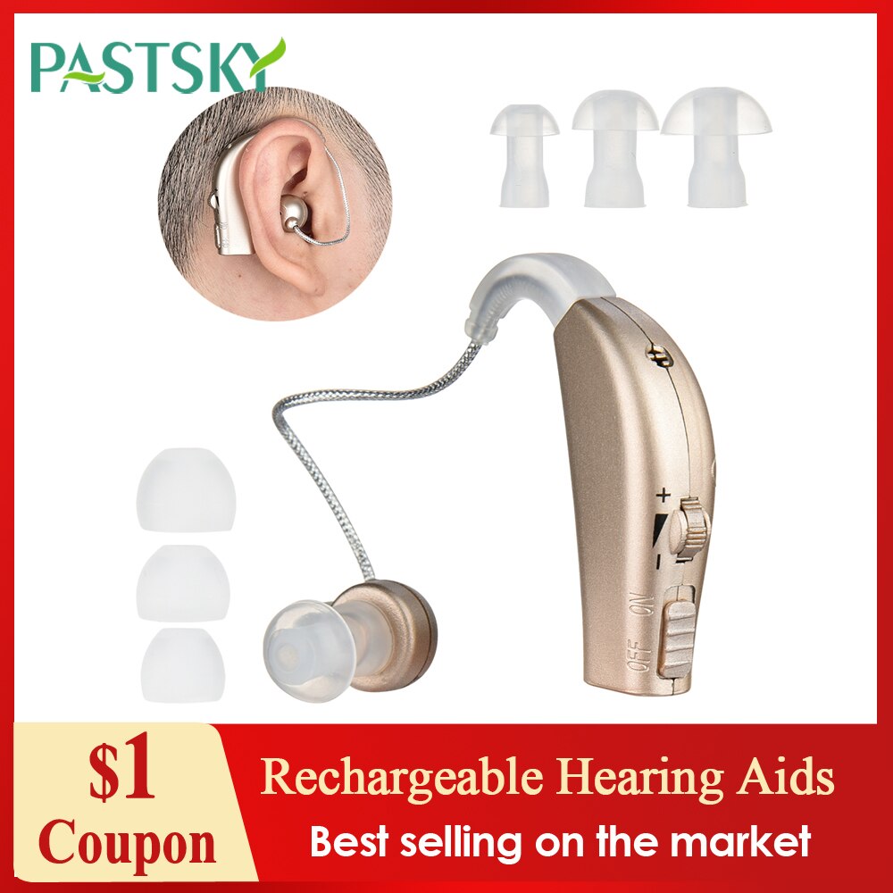 Draagbare Oplaadbare Gehoorapparaten Ear Hearing Versterker Verstelbare Tone Gehoorapparaat Geluid Versterker Hoortoestel Voor Ouderen