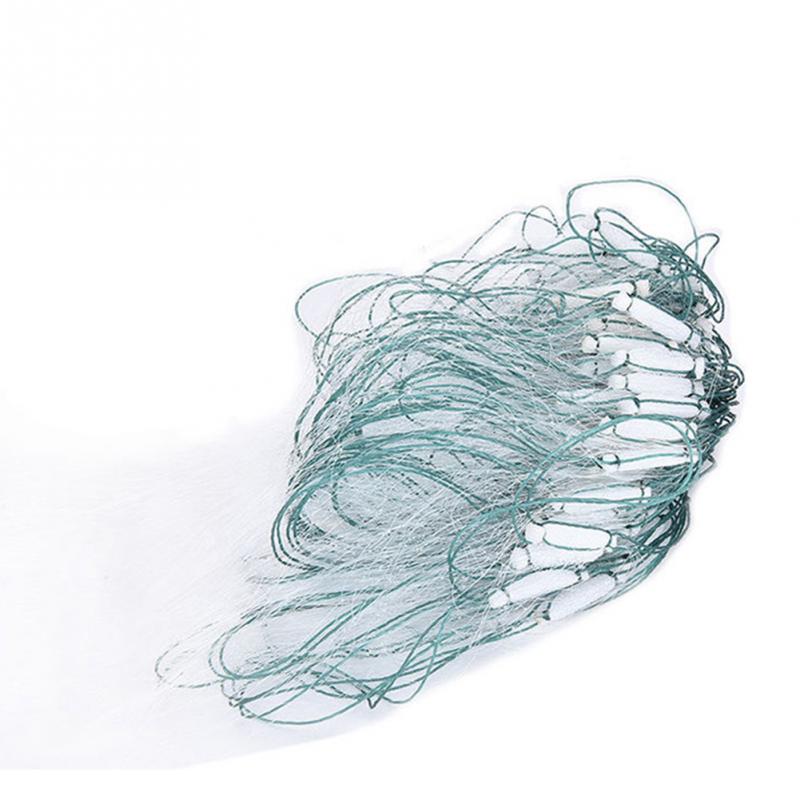 20m 3 Layers Fishing Net Monofilament Gill Fishing Net with Outdoor Sport Float Fish Trap Fishing Gear #1013
