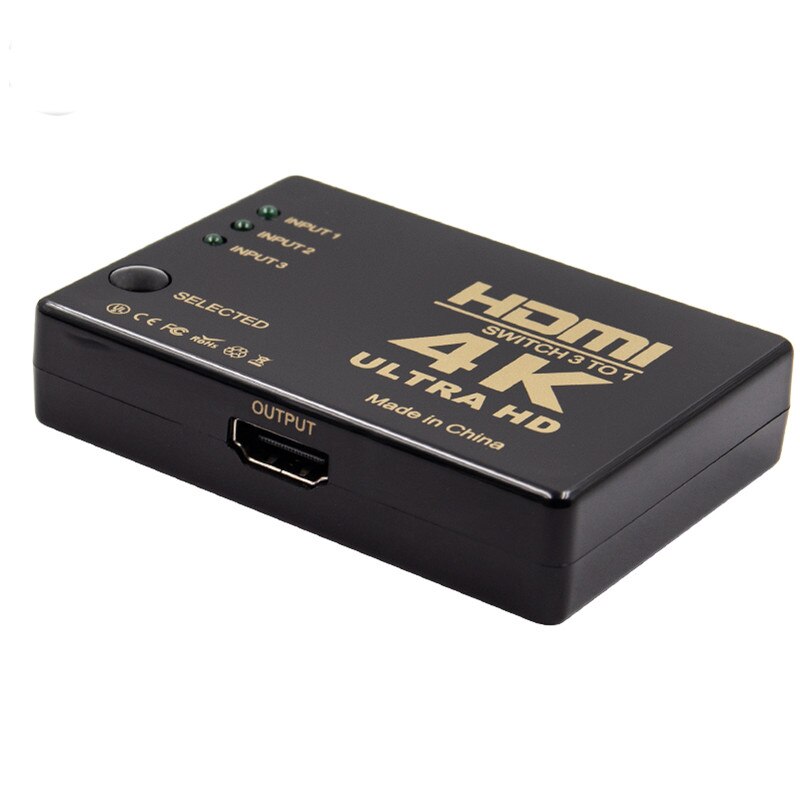 3 In 1 Out Hdmi-Compatibel Switcher Splitter 3 Port 1080P Switch Selector Splitter Box Ultra Hd Voor hdtv Xbox PS3 PS4 Multimedia