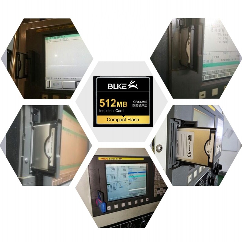 BLKE CF Card 128M 256M 512MB 1G 2GB 4G Compact Flash Card Memory Card for Machining center fanuc Mitsubishi M70 CNC machine tool