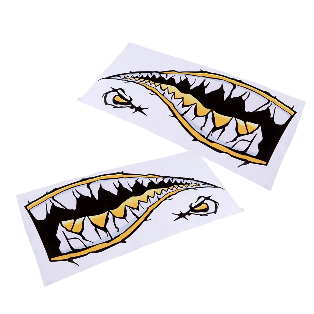 2 sztuk wodoodporne zęza pomocą rekina usta naklejki naklejki na kajak kajak połowów ponton deska surfingowa zderzak samochodu laptop okno