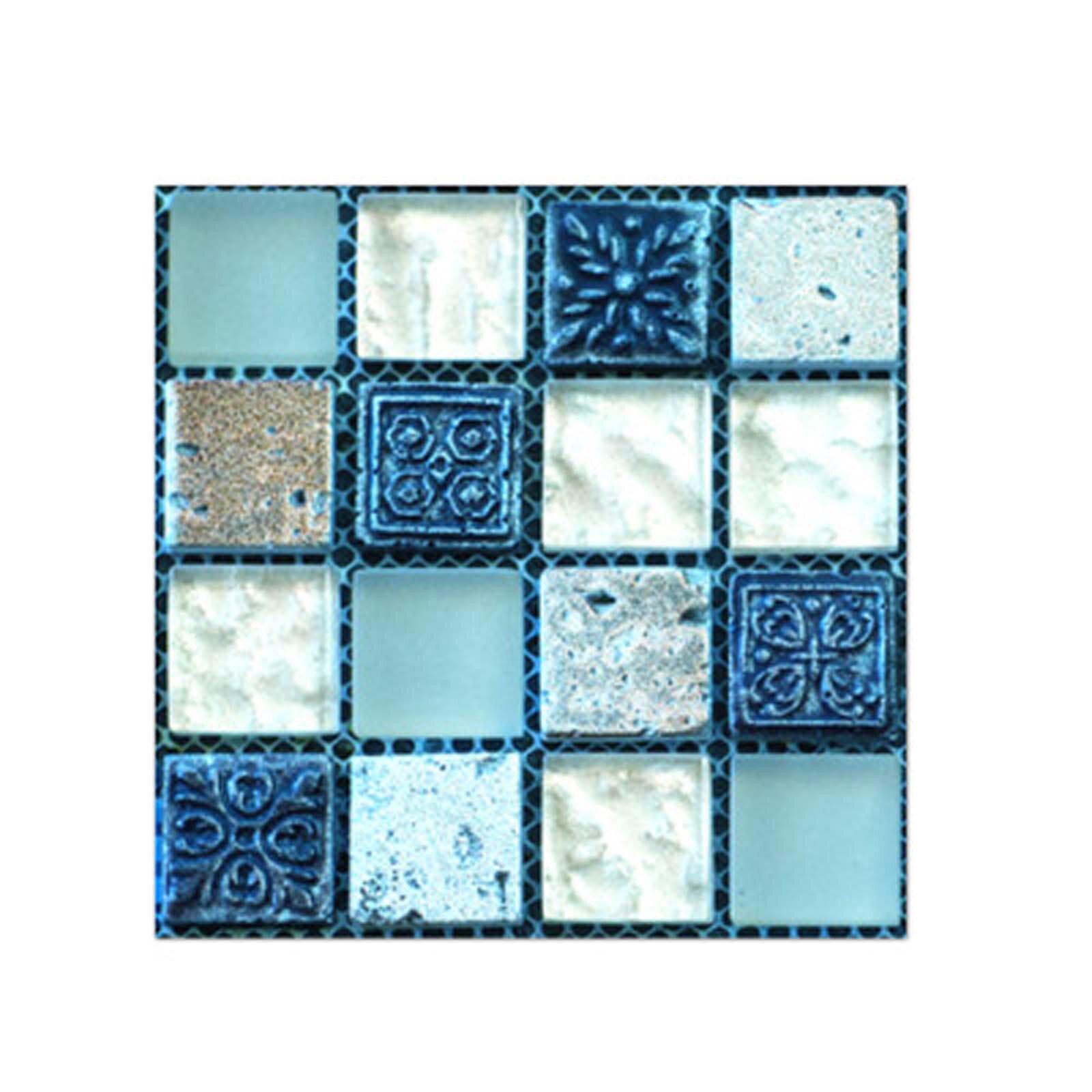 Adhesivos para baldosas 3D, adhesivos de pared para cocina y baño, decoración de respaldo, Adhesivo de pared de casa, 25 #20 Uds.: F