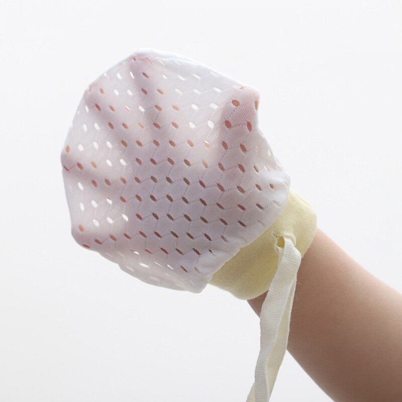 Newborn Anti Scratching Mittens Summer Breathable Mesh Baby Gloves Kids Protection Face Cotton Anti-Scratch Gloves Mittens