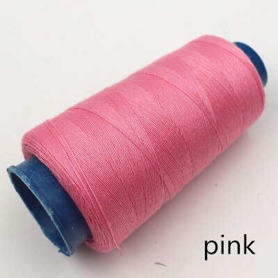 Fil Polyester 203 épais 3 plis, pour sacs faits à la main, toile, jeans, tissu Oxford, couture à la main: Rose