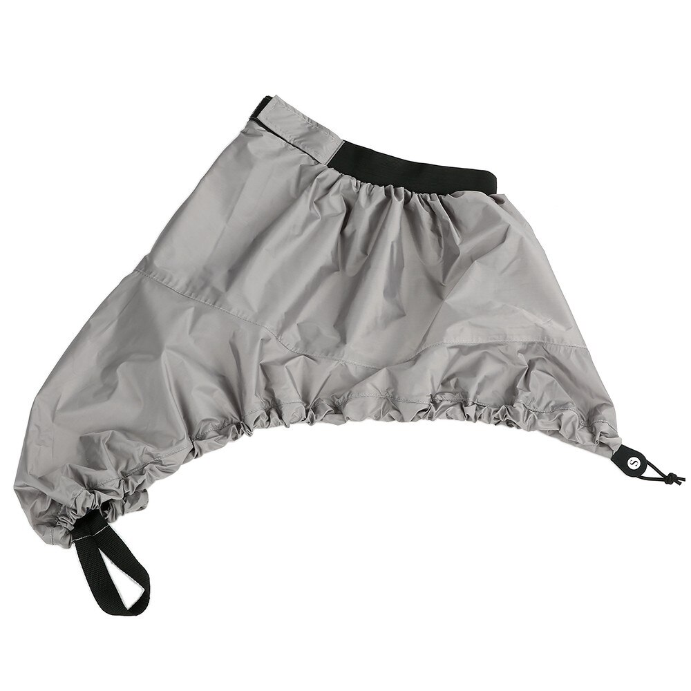 Universal Einstellbare Sport Wasserdichte Nylon Kajak Spray Rock Deck Sprayskirt Abdeckung: GRAY-L