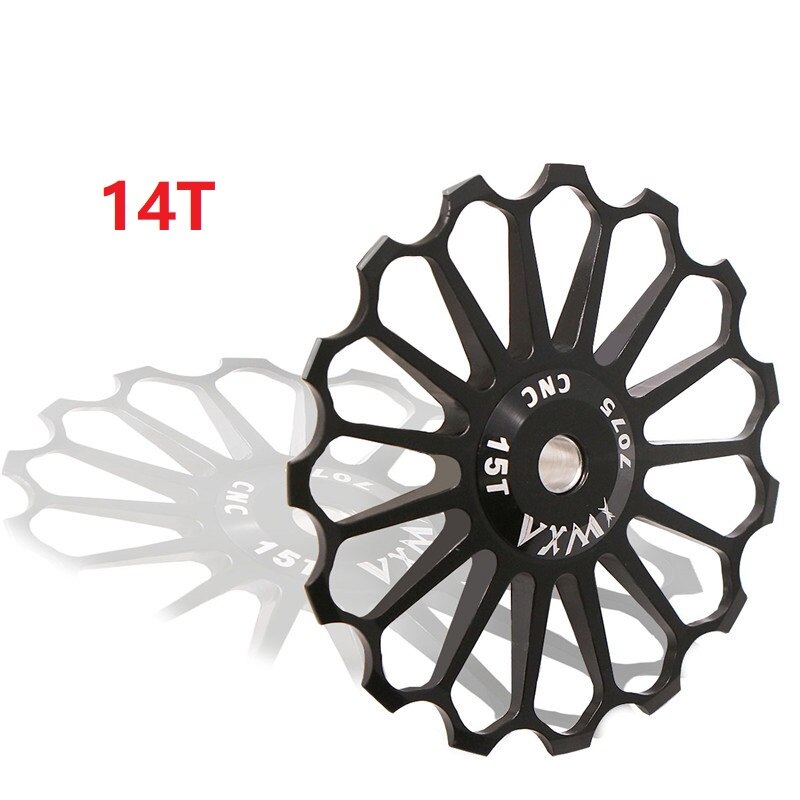 MTB Rennrad Keramik Pulley Schaltwerk Keramik Lager 8-17T Hinten Pulley Jockey Rad Bike Lager jockey Rad: Black 14T
