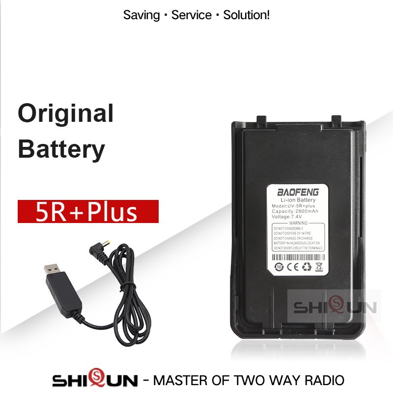 UV-S9 UV-5R Pro Battery BF-UVB3 Plus Battery Compatible with Baofeng UV-S9 Plus UVS9 UV-5R Max UV-10R Walkie Talkie Ham Radio: Add USB Cable