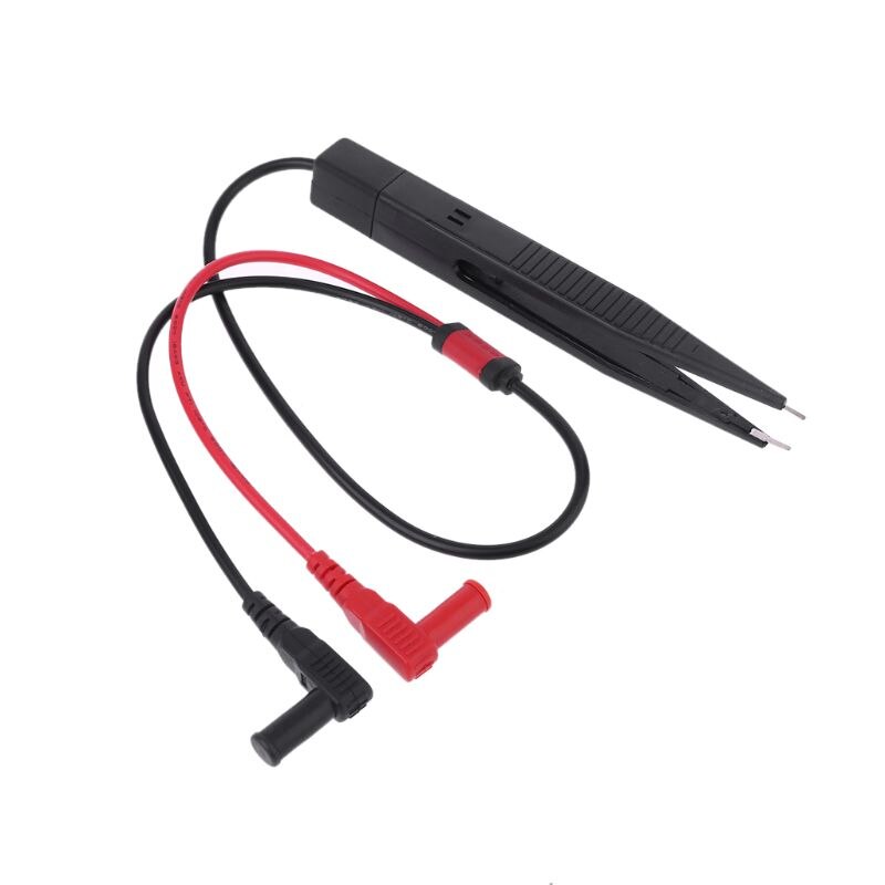 SMD SMT Chip Test Clip Lead Probe Capacitor Resistance Multimeter Meter Tweezer Y4QC