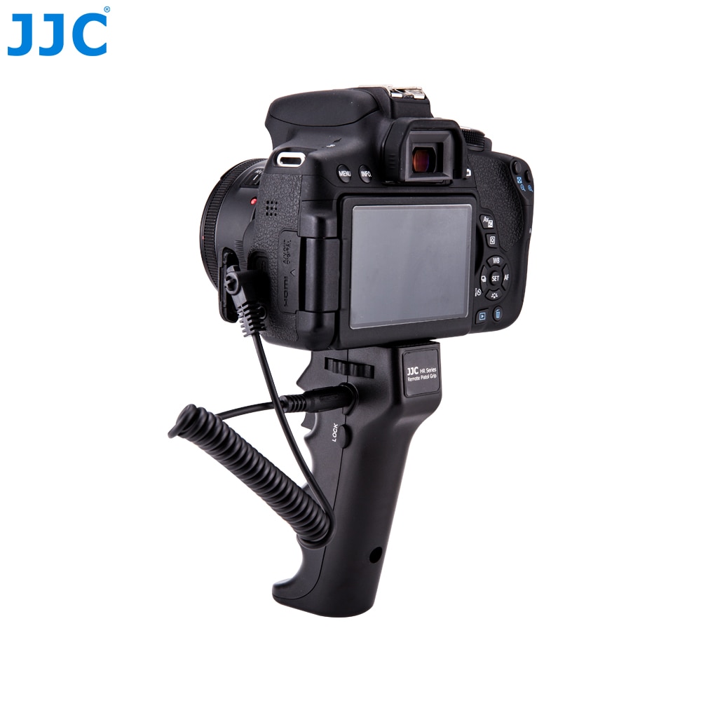 JJC Camera Shutter Triggering Remote Handle Grip For Canon Nikon Sony Olympus Pentax Panasonic Sigma Camera with 1/4''-20 Mount