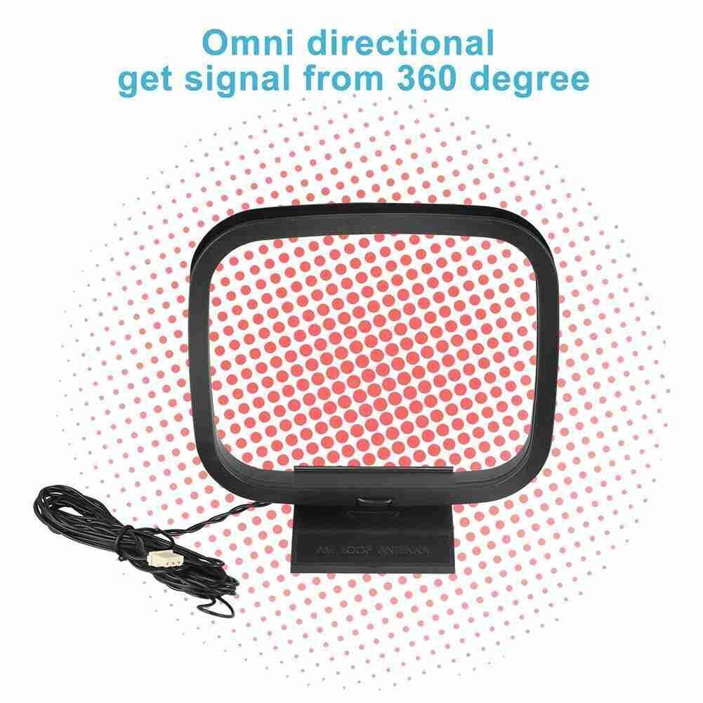 Mini Am/Fm Radio Loop Antenne Radio Signaal Ontvangende Systeem Audio Antenne Ontvanger Connector Voor Sony Geschikt Hi-Fi Sharp f4D0