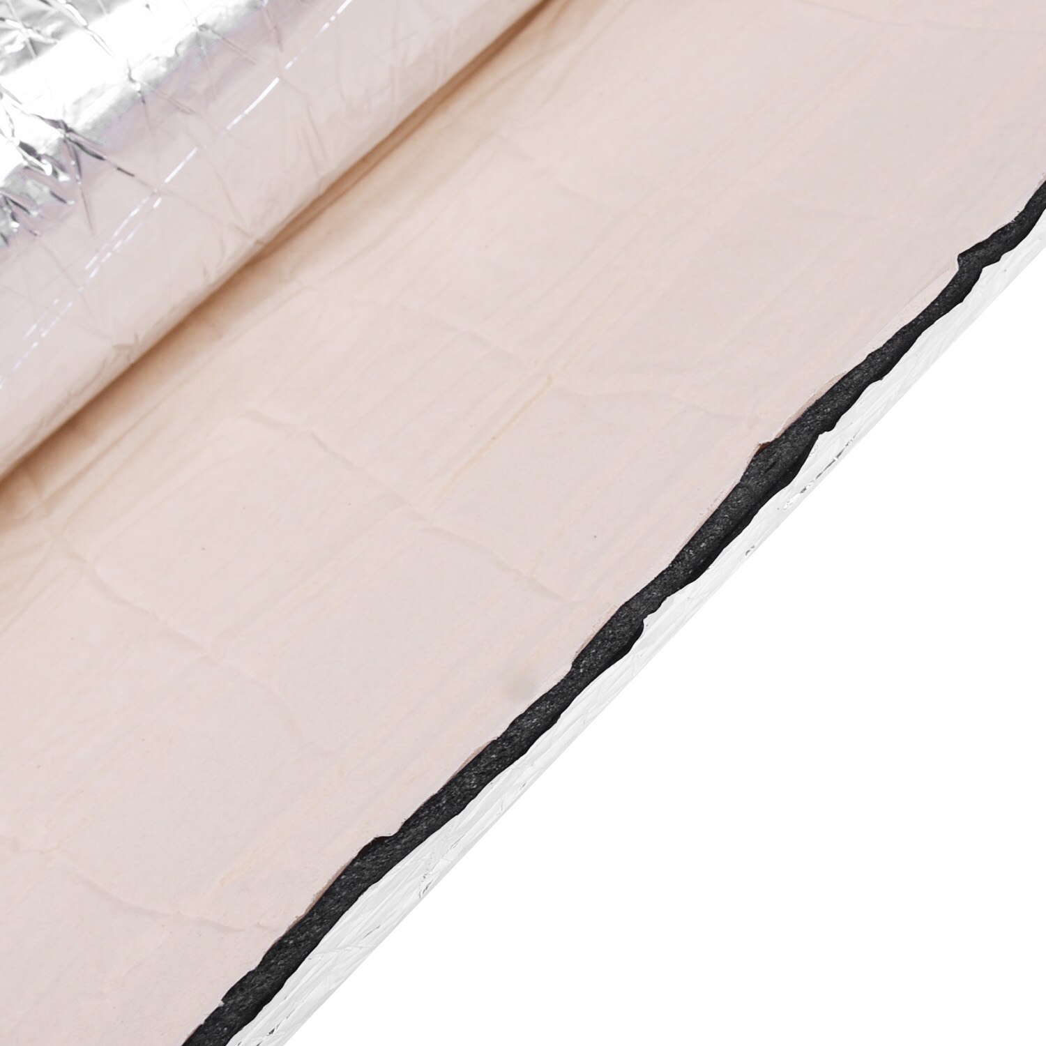 1pc Car Sound Proof Insulation Foam Auto Van Deadening 50cm*100cm*5mm Rubber +plastic Soundproof Cotton Black Silver Durable