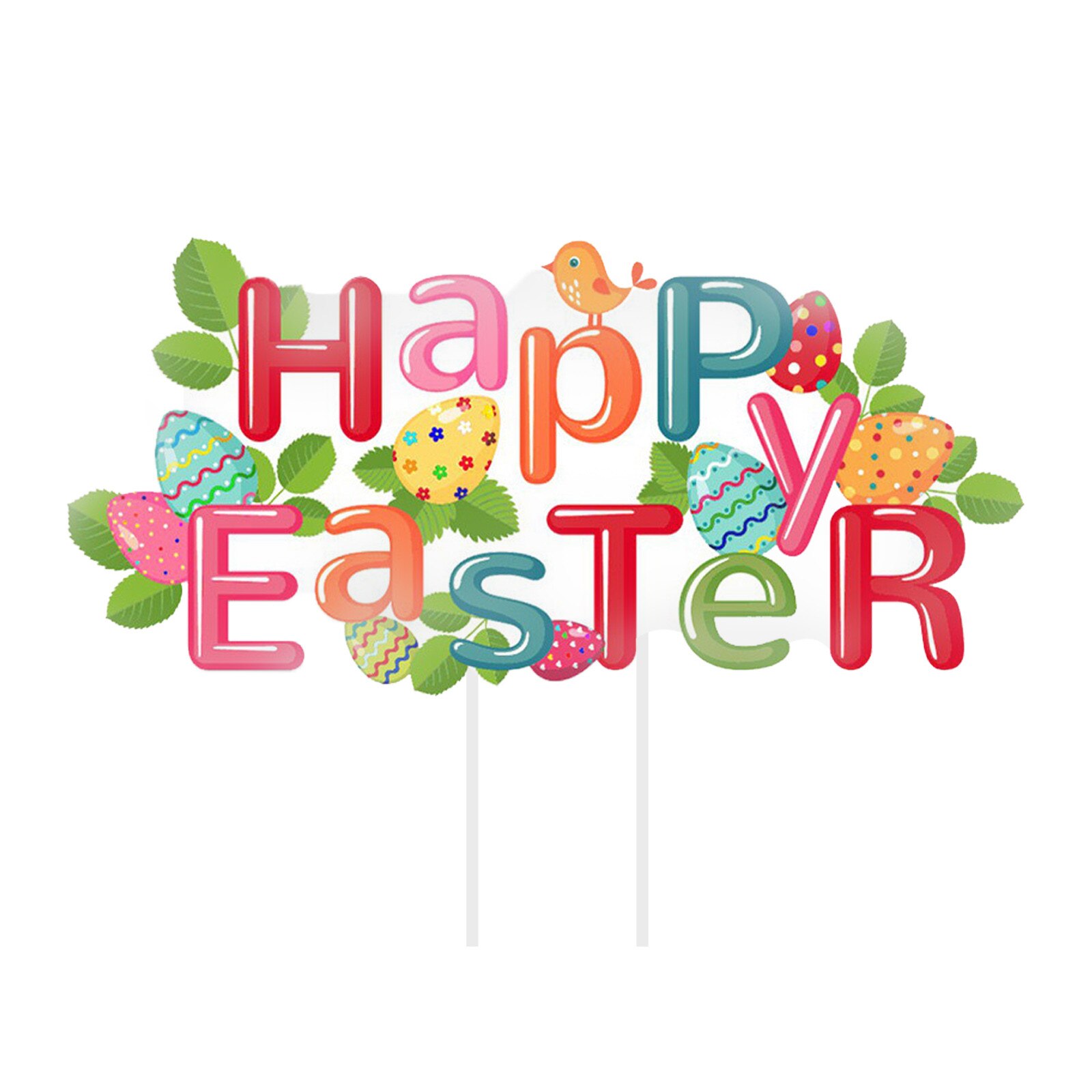 Adornos de Pascua para exterior, banderines de conejito, huevos de gallina, decoración de jardín