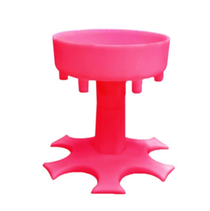 Dispenser For Filling Liquids Shots Dispenser Multiple 6 Shot Dispenser Bar Shot Dispense Dispenser with 6 Acrylic Cups: Wine dispenser Red